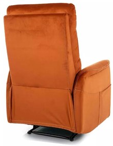 Scaun de masaj Vinci Velvet, portocaliu