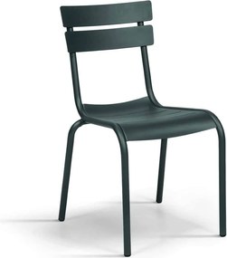 Set 4 scaune ALUMINIU -HORECA- h 83 cm - GRI ANTRACIT