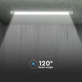 Corp de iluminat liniar cu LED cip SAMSUNG 10W, 1000lm, 6500K, 30cm V-TAC