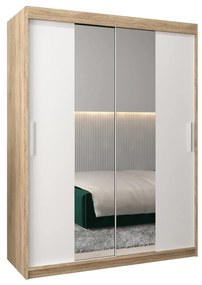 Dulap de haine 150 cm Toki 1 (stejar sonoma + alb mat). 1064912