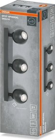 Osram - Corp de iluminat tip spot SPHERAL 3xGU10/6W/230V, negru