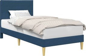 vidaXL Cadru de pat cu headboard albastru 80 x 200 cm țesătură
