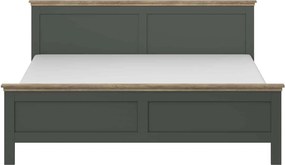 Pat lemn masiv Jardon 140/160/180x200cm Grafit - 140x200