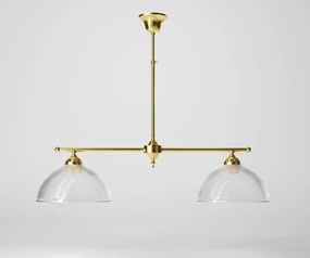 Candelabru stil neoclasic din alama si abajur ceramic Elide