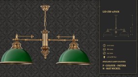 Lustra design clasic realizata manual Lido, 2L