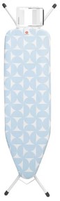 Masa de calcat Brabantia B 1005617, 124x38 cm, 7 pozitii de reglare, Suport fier de calcat, Albastru deschis