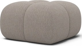 Puf Tapitat Covio 85x85x52 cm, Beige Bouclé – Royal 18
