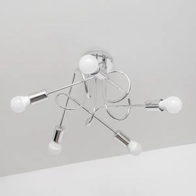 Lustră aplicată OXFORD 5xE27/15W/230V crom lucios