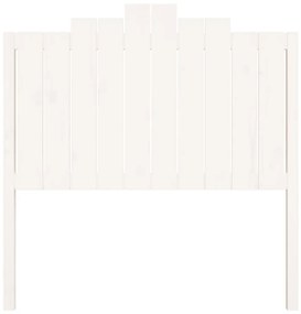 Tablie de pat, alb, 106x4x110 cm, lemn masiv de pin 1, Alb, 106 x 4 x 110 cm