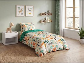 Lenjerie de pat din microfibra pentru copii JUNGLE FRIENDS colorat Dimensiune lenjerie de pat: 70 x 90 cm | 140 x 200 cm