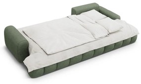 Colțar verde extensibil/cu spațiu de depozitare (cu colț pe partea dreaptă/cu șezlong) Linz – Cosmopolitan Design