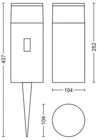 Philips Hue CALLA 17420/30/P7 LED RGB 8W 24V IP65 lampa exterioară dimabilă