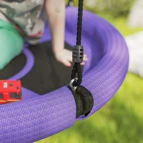 AIYAPLAY Sărut păstor, Sărut de grădină rotund, rezistent la 150 kg, reglabil înălțime, Lila | Aosom Romania