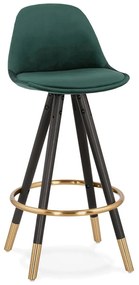 Scaun de bar Kokoon Carry Mini, înălțime 65 cm, verde închis