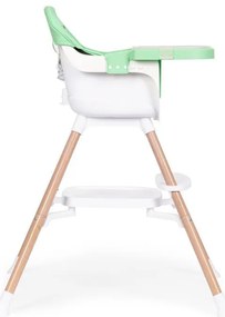 Scaun înalt pentru copii 2 în 1 verde