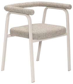 Set de scaune de sufragerie bej cu cotiere 2 buc. tapițat Ecto – Hübsch