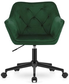 Scaun de birou verde inchis COPA VELVET