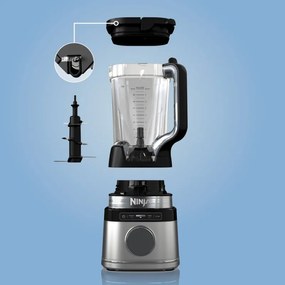 Blender Ninja Detect Pro TB201EU, 1200W, 2,1 L, 14 viteze, Timer, Afisaj cu LED, Fara BPA, Negru/Gri