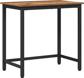 vidaXL masă Lemn vechi 100 x 50 x 76,5 cm Lemn ingineresc și oțel