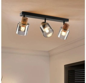 Brilagi - Spot HYGGE 3xE14/15W/230V negru/fumuriu