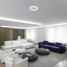 Plafoniera LED RGB cu telecomanda design modern Calvin 3015 RX