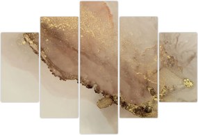 Tablou - Sclipici auriu (150x105 cm)