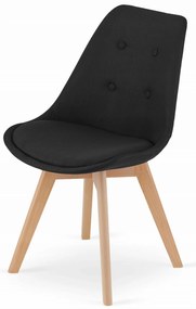 Set de masă 1 + 4, masă ADRIA 120x80 negru + scaune DAREN NORI negru