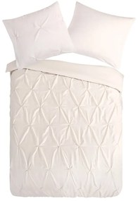 Lenjerie de pat crem din microfibră pentru pat de o persoană/extinsă 140x220 cm Pure Elegance – Good Morning