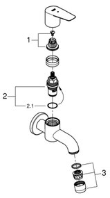 GROHE 20238001 - Ventil de scurgere DN 15, crom lucios