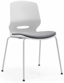 Scaun de birou ergonomic, fix cu picioare metalice , design modern și elegant ,calitate premium ,dimensiuni 400*440*835 mm