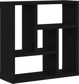 vidaXL Raft de perete Stejar negru 45x16x45 cm Lemn prelucrat