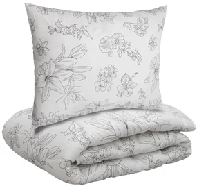 Set SELORA cu plapuma matlasata pentru tot anul 140x200 cm si perna nematlasata 70x90 cm, alb
