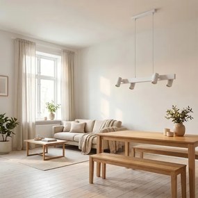 Brilagi - Lustra LED RGBW reglabilă pe cablu SELE 4xGU10/6,5W/230V albă