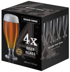 Set 4 pahare bere cu picior 460ml, Lager