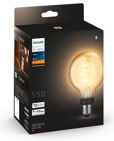 Bec LED dimabil Philips Hue WHITE FILAMENT G93 E27/7,2W/230V 2100K