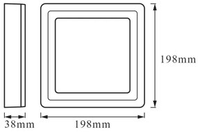 Ledvance - Plafonier LED RGB dimabil 19W 230V cu telecomandă