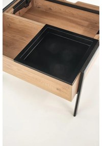 Masa de cafea Podium, lemn natural/negru