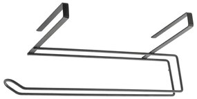 Suport suspendat pentru prosoape de bucătărie Metaltex, negru