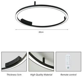 Plafonieră LED dimabilă Immax NEO 07246-80 FINO LED/55W/230V 80cm Tuya + telecomandă