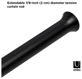 Galerie de perdea extensibilă 137-229 cm din oțel Chroma – Umbra