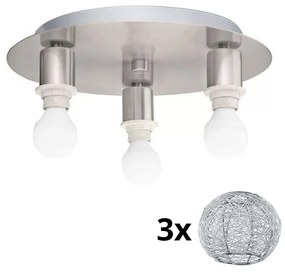 Plafonieră LED Eglo MY CHOICE 3xE14/4W/230V crom