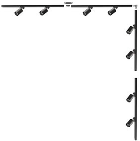 Zuma Line 3584 - Spot pentru șină TORE, 8x GU10, 35W, 230V, negru