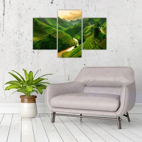 Tablou - Terase de orez Mu Cang Chai (90x60 cm)