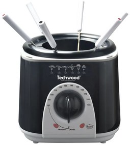 Friteuza si aparat de fondue 2in1 Techwood TFF-86, 950W, 1L, 80-190°C, Negru
