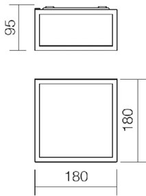 Redo 01-1236 EGO – plafonieră LED pentru baie, 12W/230V, IP44, crom lucios