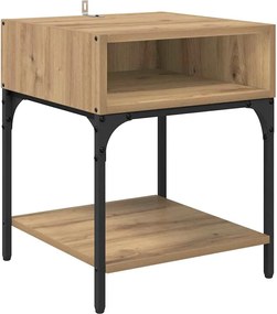 vidaXL Noptieră Stejar Artizanal 40 x 40 x 50 cm Lemn compozit