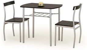 Set masă scaune pentru sufragerie Lizze (pentru 2 persoane) (wenge). 769100
