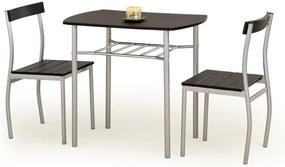 Set masă scaune pentru sufragerie Lizze (pentru 2 persoane) (wenge). Promo -6%. 769100