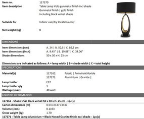 Veioza, Lampa de masa design LUX Volo