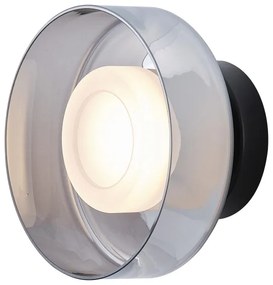 Aplică LED/8W/230V 3000K negru/fumuriu